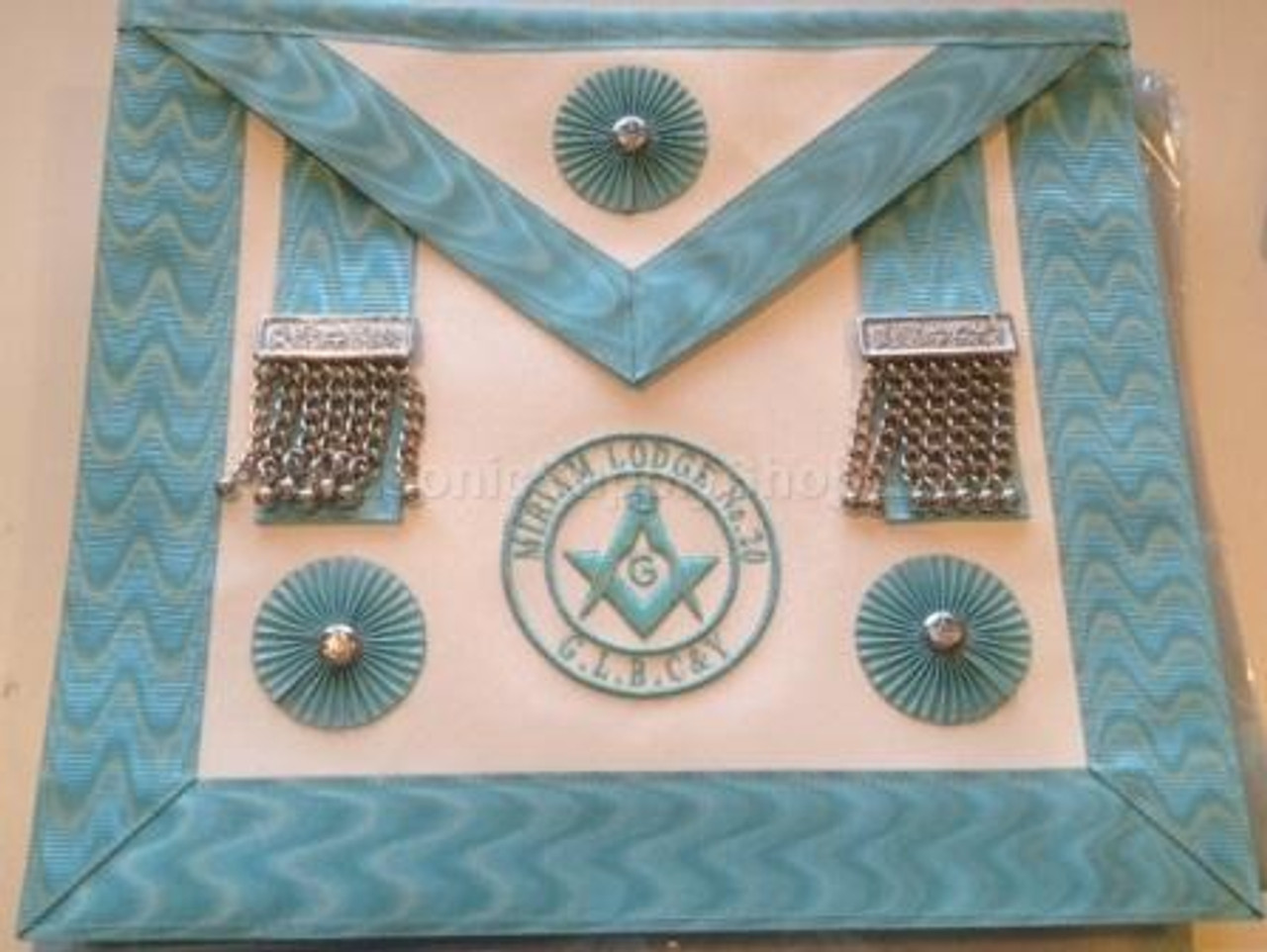 Master Mason Apron with Lodge Badge